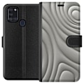 Miniatyrbillede 1 af 3: Samsung Galaxy A21s Tegnebogsetui Sølvbølger