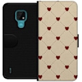 Pikkukuva 1 / 3: Motorola Moto E7 Lompakkokotelo Sydänverkko