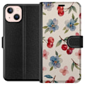 Miniatyrbillede 1 af 3: Apple iPhone 13 mini Tegnebogsetui Bær & Blomster - mønster
