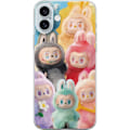 Miniatyrbild 1 av 3: Apple iPhone 16 Plus Genomskinligt Skal Labubu Sketch Style – Handritat monster i tusch