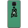 Kompatibel Mobilcover til Xiaomi Redmi Note 9 "Do or Die"-tekst i sort penselstil mod grøn baggrund grøn