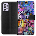 Pikkukuva 1 / 3: Samsung Galaxy A52s 5G Lompakkokotelo Fortnite Hahmot Peliteema Ikonit Peli Suunnittelu Suosittu Taistelurojalainen Lapset Pelihahmojen Teema