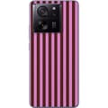 Kompatibelt Mobildeksel til Xiaomi 13T Pro Rosabrune striper rosa