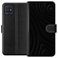 Miniatyrbillede 1 af 3: Samsung Galaxy A51 Tegnebogsetui Sorte Bølger
