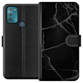Miniatyrbillede 1 af 3: Motorola Moto G50 Tegnebogsetui Sort marmor