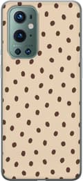 Kompatibelt Mobildeksel til OnePlus 9 Pro Beige latteflekker beige