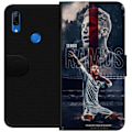 Miniatyrbillede 1 af 3: Huawei P Smart Z Tegnebogsetui Ramos Fodboldlegende Motiv Spiller Real Madrid Spanien Tilbage Ikonisk Navn Fodboldstjerne Sport