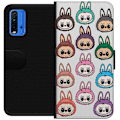 Miniatyrbillede 1 af 3: Xiaomi Redmi Note 9 4G Tegnebogsetui Labubu Macaron Monster - Nuttet Samlefigur med Stil