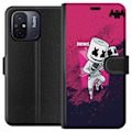 Pikkukuva 1 / 3: Xiaomi Redmi 12C Lompakkokotelo Marshmello Fortnite Skin Emote Gaming DJ Hahmo Suosittu Aihe Lapsi Nuori Trendi