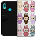 Miniatyrbillede 1 af 3: Huawei P smart 2019 Tegnebogsetui Labubu Pink Monster - Popkun