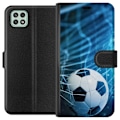 Miniatyrbillede 1 af 3: Samsung Galaxy A22 5G Tegnebogsetui Fodbold