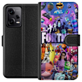 Pikkukuva 1 / 3: Xiaomi Redmi Note 12 Pro Lompakkokotelo Fortnite Hahmot Peliteema Ikonit Peli Suunnittelu Suosittu Taistelurojalainen Lapset Pelihahmojen Teema