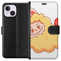 Miniatyrbillede 1 af 3: Apple iPhone 15 Plus Tegnebogsetui Labubu Vaskebjørn Pop Mart Figur Samlerobjekt Sød Design Populært Motiv Kunstlegetøj Kreativ Figurserie
