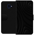 Pikkukuva 1 / 3: Samsung Galaxy J6+ Lompakkokotelo Tummat Aallot