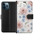 Miniatyrbillede 1 af 3: Apple iPhone 12 Pro Tegnebogsetui Romantiske blomster