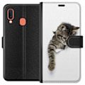 Miniatyrbild 1 av 3: Samsung Galaxy A20e Plånboksfodral Curious Kitten