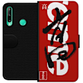 Pikkukuva 1 / 3: Huawei P40 lite E Lompakkokotelo Supreme Punainen Graffiti Katupukeutuminen Suunnittelu Muotikuvake Trendikäs Graffiti Kuviointi Suosittu Urbaani Kat