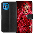Miniatyrbilde 1 av 3: Motorola Edge S Lommeboketui Ronaldo Ferdigheter - CR7 Design for Ekte Supportere