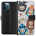 Pikkukuva 1 / 3: Apple iPhone 12 Pro Lompakkokotelo Labubu hahmokokoelma - Pop Mart Labubu The Monsters väriluulisessa muotoilussa