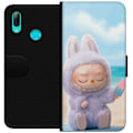 Miniatyrbillede 1 af 3: Huawei P smart 2019 Tegnebogsetui Labubu Lyserød Stemning