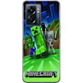 Miniatyrbild 1 av 3: OnePlus Nord N300 Genomskinligt Skal Minecraft Creeper mobilskal i klassisk grön pixelstil
