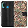 Miniatyrbillede 1 af 3: Huawei P30 lite Tegnebogsetui Vintage Blomster