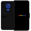 Miniatyrbillede 1 af 3: Motorola Moto G9 Play Tegnebogsetui Stolt Hjerter