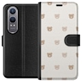 Pikkukuva 1 / 3: OnePlus Nord CE4 Lite Lompakkokotelo Teddy-tausta - söpöt te