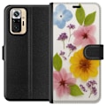 Miniatyrbillede 1 af 3: Xiaomi Redmi Note 10 Pro Tegnebogsetui Pressede blomster