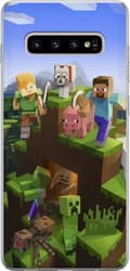 Kompatibel Mobilcover til Samsung Galaxy S10+ MineCraft