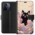 Pikkukuva 1 / 3: Xiaomi Redmi 12C Lompakkokotelo Kawaii Kissa