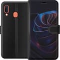 Yhteensopiva Lompakkokotelo Samsung Galaxy A20e Neonvirta musta