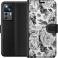 Kompatibelt Lommeboketui til Xiaomi 12T Pro Grå roser grå