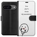 Miniatyrbild 1 av 3: Google Pixel 9 Pro Plånboksfodral You Don’t Know My Password – edgy textmotiv med attityd