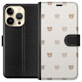Pikkukuva 1 / 3: Apple iPhone 15 Pro Lompakkokotelo Teddy-tausta - söpöt tedd