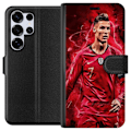 Miniatyrbild 1 av 3: Samsung Galaxy S25 Ultra Plånboksfodral Ronaldo Skills – CR7 Design för Äkta Supporters