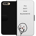 Miniatyrbild 1 av 3: Huawei Y6 (2018) Plånboksfodral You Don’t Know My Password – edgy textmotiv med attityd