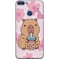 Miniatyrbillede 1 af 3: Huawei P smart Gennemsigtig cover Kawaii Capybara Hjerte Anime