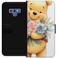 Miniatyrbillede 1 af 3: Samsung Galaxy Note9 Tegnebogsetui Nalle Puh med blomster - kl