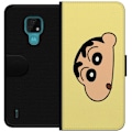 Pikkukuva 1 / 3: Motorola Moto E7 Lompakkokotelo Peeking Shinchan