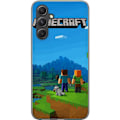 Miniatyrbilde 1 av 3: Samsung Galaxy S24+ Gjennomsiktig deksel Minecraft Key Art