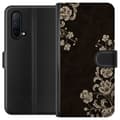 Kompatibelt Plånboksfodral till OnePlus Nord CE 5G Midnight Botanica svart