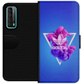 Pikkukuva 1 / 3: Huawei P smart 2021 Lompakkokotelo Adidas-inspiroitunut sinine