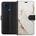 Pikkukuva 1 / 3: Xiaomi Redmi 9C Lompakkokotelo Valkoinen marmori