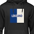 Miniatyrbillede 1 af 8: Børne-Hoodie | Blød Hættetrøje til Børn Leksand – Hockey sort 12-13 År