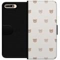 Miniatyrbillede 1 af 3: Huawei Y6 (2018) Tegnebogsetui Teddybaggrund - søde teddybjørne mod en blød baggrund