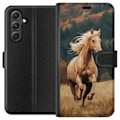 Miniatyrbillede 1 af 3: Samsung Galaxy A05s Tegnebogsetui Løbende Hest