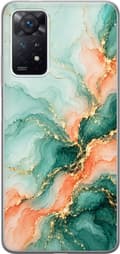 Kompatibelt Mobildeksel til Xiaomi Redmi Note 11 Pro Turkismarmor turkis