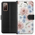 Miniatyrbillede 1 af 3: Samsung Galaxy S20 FE Tegnebogsetui Romantiske blomster