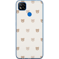 Pikkukuva 1 / 3: Xiaomi Redmi 9C NFC Läpinäkyvä kuori Teddy-tausta - söpöt teddykarhut pehmeällä taustalla
